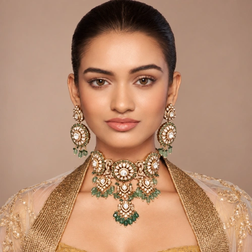 Antique Kundan Necklace Set